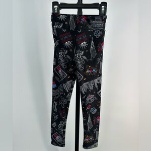 LulaRoe kids black USA leggings size S/M (2-8)